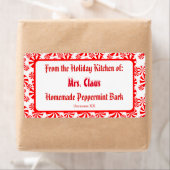 Custom Gift Red White Holiday Peppermint Pattern (Insitu)