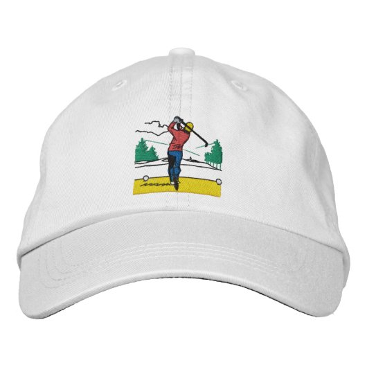 Custom Gift Swinggolfer auf Classic Bestickte Baseballkappe (Vorderseite)