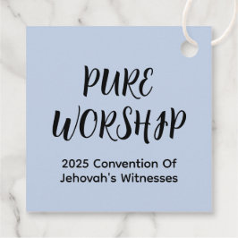 Custom Gift Tag Pure Worship 2025 Convention JW Geschenkanhänger