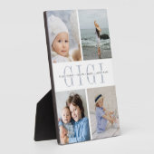 Custom "Gigi" Großkinder FotoCollage Fotoplatte (Seite)
