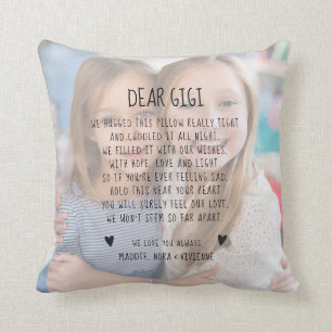 Custom Gigi Message Foto Chic Modern Mother's Day Kissen