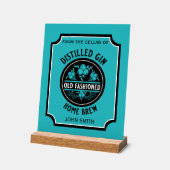 Custom Gin Flasche Acrylschild (Winkel)