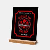 Custom Gin Flasche Acrylschild (Winkel)