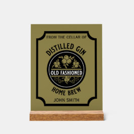 Custom Gin Flasche Acrylschild