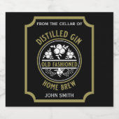 Custom Gin Flasche Alkoholflaschenetikett (Einzelnes Label)