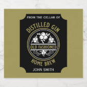 Custom Gin Flasche Alkoholflaschenetikett (Einzelnes Label)