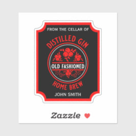 Custom Gin Flasche Aufkleber