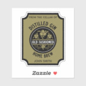 Custom Gin Flasche Aufkleber (Blatt)