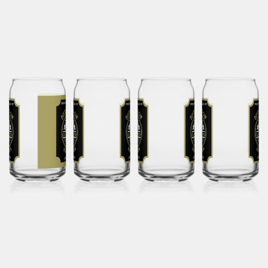 Custom Gin Flasche Dosenglas (Links)