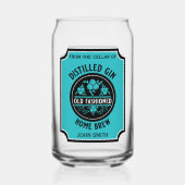 Custom Gin Flasche Dosenglas (Rückseite)