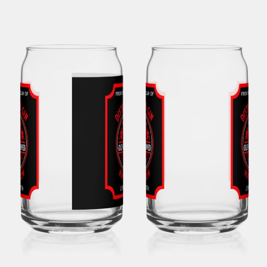 Custom Gin Flasche Dosenglas (Links)