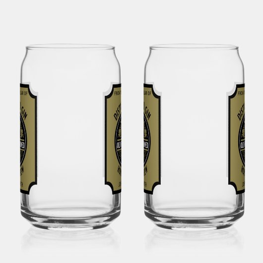 Custom Gin Flasche Dosenglas (Links)