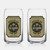 Custom Gin Flasche Dosenglas (Rückseite)