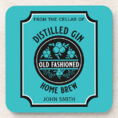 Custom Gin Flasche Getränkeuntersetzer (Vorderseite)
