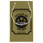 Custom Gin Flasche Kleine Geschenktüte (Rückseite)