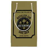 Custom Gin Flasche Kleine Geschenktüte (Vorderseite)