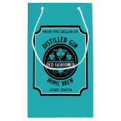 Custom Gin Flasche Kleine Geschenktüte (Rückseite)