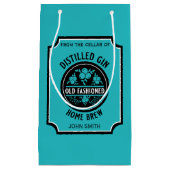 Custom Gin Flasche Kleine Geschenktüte (Vorderseite)
