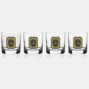 Custom Gin Flasche Whiskyglas