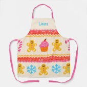 Custom Gingerbread Apron Schürze (Vorderseite)
