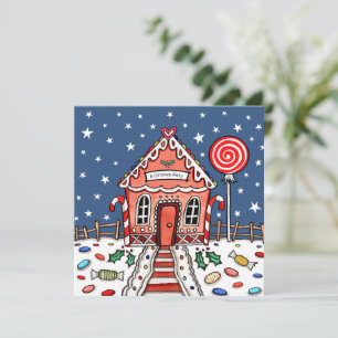 Custom Gingerbread House Einladung