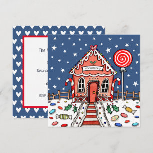 Custom Gingerbread House Einladung