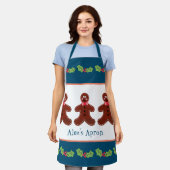 Custom Gingerbread Man Weihnachten Schürze (Getragen)