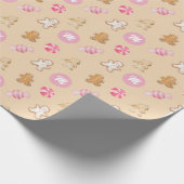 Custom Gingerbrot Holiday Geschenk Geschenkpapier (Ecke)
