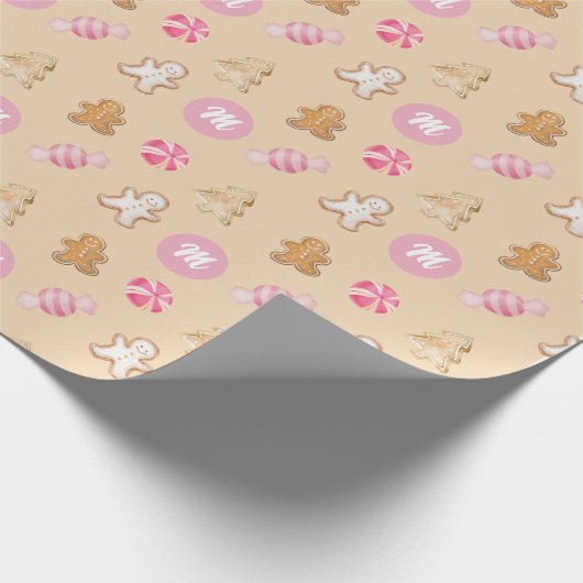 Custom Gingerbrot Holiday Geschenk Geschenkpapier (Ecke)
