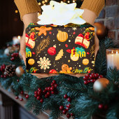 Custom Gingerbrot und Ornamente Weihnachten Geschenkpapier