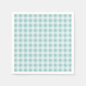 Custom Gingham Karo karierte Muster Papierserviett Serviette (Vorderseite)