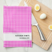 Custom Gingham Kitetücher Geschirrtuch (Viertel Falte)