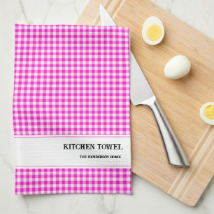 Custom Gingham Kitetücher Geschirrtuch