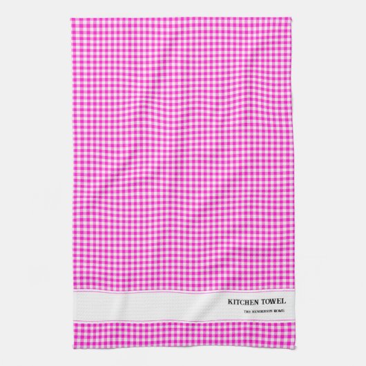 Custom Gingham Kitetücher Geschirrtuch (Vertikal)