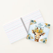 Custom Giraffe Floral Sketchbook for Kids Notizblock (Innenseite)