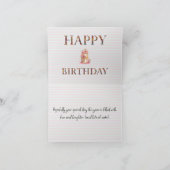 Custom Giraffe Pink Tutu Geburtstag Glückwunsch Ge Karte (Innenseite)