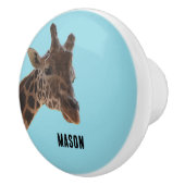 Custom, Giraffe pull knob Keramikknauf (Rechts)