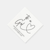 Custom Girl Baby Dusche Napkin Sets Serviette (Ecke)