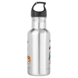 Custom Girl & Dog School Bottle Edelstahlflasche