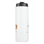 Custom Girl & Dog Thermal Tumbler Thermosbecher (Vorderseite)