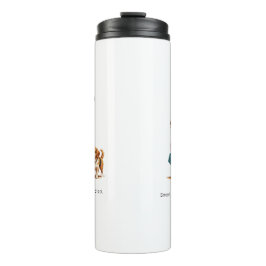 Custom Girl & Dog Thermal Tumbler Thermosbecher