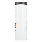 Custom Girl & Dog Thermal Tumbler Thermosbecher (Rückseite)