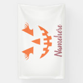 Custom Girl Kürbislaterne Pumpkin Halloween Banner (Vertikal)
