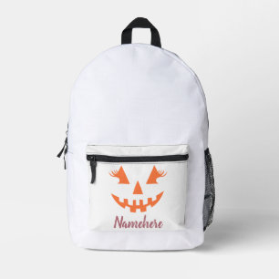 Custom Girl Kürbislaterne Pumpkin Halloween Bedruckter Rucksack