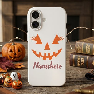 Custom Girl Kürbislaterne Pumpkin Halloween iPhone 16 Hülle