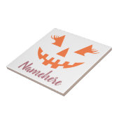 Custom Girl Kürbislaterne Pumpkin Halloween Fliese (Seite)