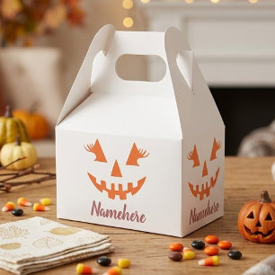 Custom Girl Kürbislaterne Pumpkin Halloween Geschenkschachtel