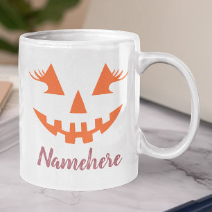 Custom Girl Kürbislaterne Pumpkin Halloween Jumbo-Tasse