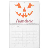 Custom Girl Kürbislaterne Pumpkin Halloween Kalender (Jan 2027)