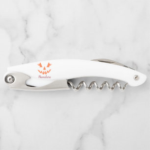 Custom Girl Kürbislaterne Pumpkin Halloween Kellnermesser